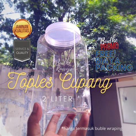 Jual Toples Cupang Toples Tempat Penyimpan Makanan Liter Toples