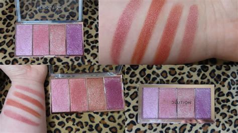 Makeup Revolution Blush Palette Swatches Saubhaya Makeup