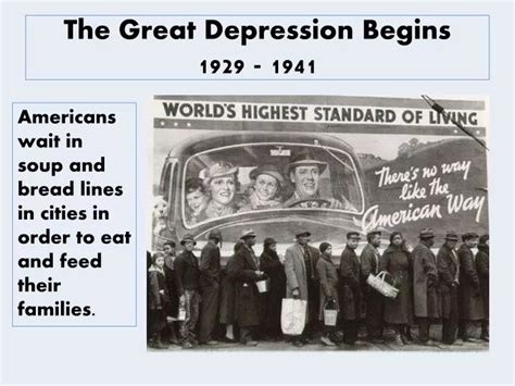 Ppt The Great Depression Begins 1929 1941 Powerpoint Presentation