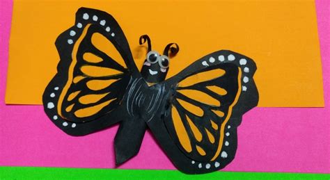 Construction Paper Crafts Diy Paper Butterfly 14 Step Pictures