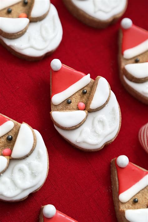 Whole Wheat Santa Sugar Cookies Sprinkle Bakes