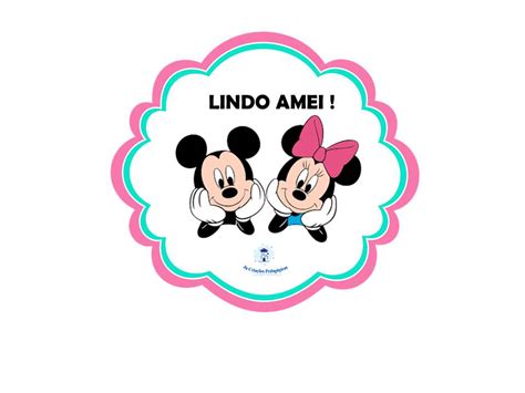 Figurinhas Mickey E Minie