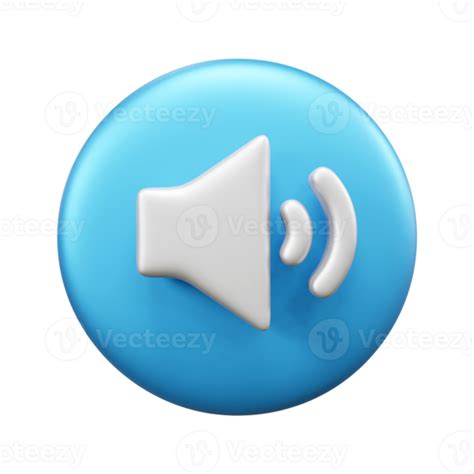 Sound 3d Illustration Icon Or Multimedia Audio 3d Icon Illustration Or