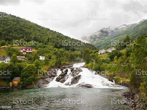 Hellesylt Waterfall Stock Photo - Download Image Now - Hellesylt ...