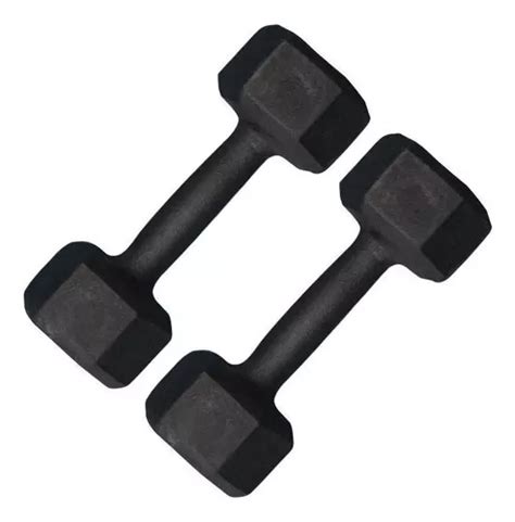 Par De Halter Sextavado Pintado 3kg Academia Treino Fitness MercadoLivre