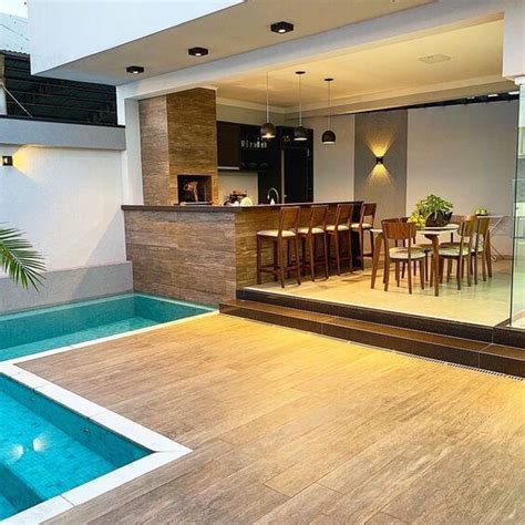 Área Gourmet Piscina 70 Ideias para Fazer na sua Casa