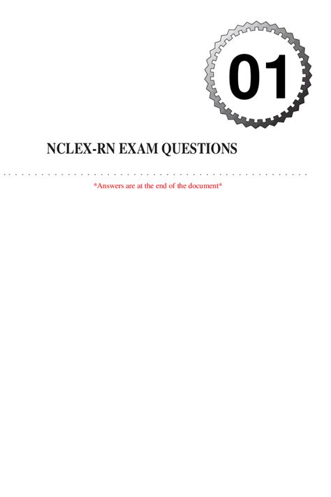 Nclex Rn Exam Questions And Answers 2023 Exams Nursing Docsity