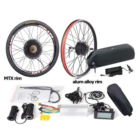 MTX Rim Electric Bike Kit 36V 48V 500W Gear 1000W 1500W Gearless Front