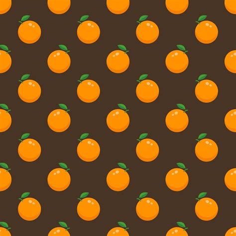 Premium Vector Vector Summer Seamless Pattern With Oranges