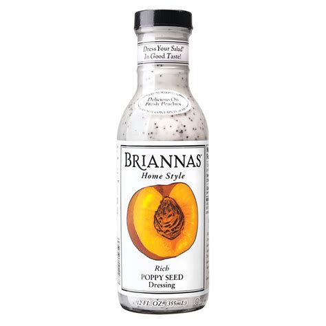 Briannas Poppy Seed Dressing 12 Oz Bottle Nassau Candy