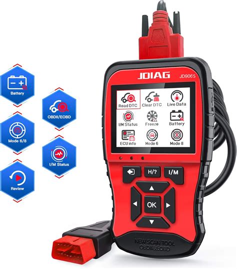 Jdiag Obd Scanner Car Diagnostic Scan Tools With Battery Detection