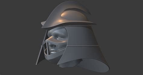 Stl File Tmnt 1990 Shredder Helmet 🪖・template To Download And 3d Print