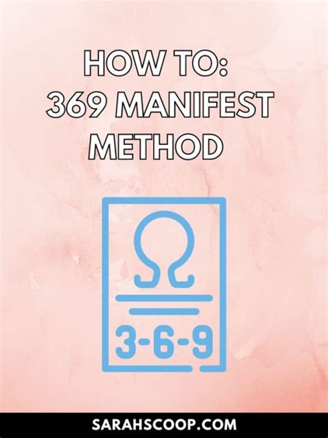 How To Manifest 369 And Use The Manifestation Method In Your Life