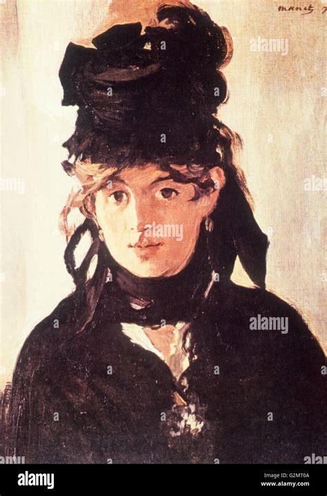 berthe morisot au bouquet de violettes édouard manet 1872 Stock Photo