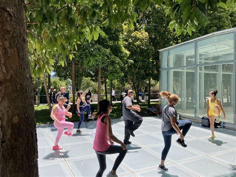 Free "High Fitness" Aerobics at SF's Rooftop Salesforce Park