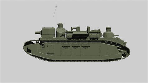 3D file Super heavy Tank FCM Char 2C - Champagne (France, WW2) 🪖 ・Model ...