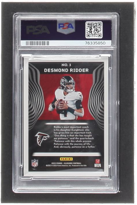 Desmond Ridder 2022 Panini Illusions 3 RC PSA 10 Pristine Auction