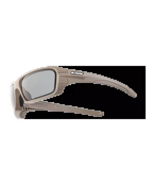 Ess® Rollbar® Ballistic Glasses Terrain Tan Clear And Smoke Gray