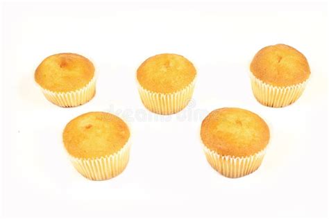 Tasty Muffin Cakes Isolated On White Background Stock Image Image