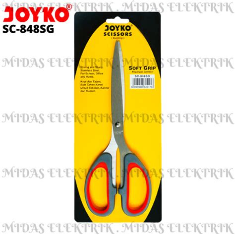 Jual Gunting Kertas Besar Joyko SC 848SG SC848SG Gagang Empuk Soft Grip