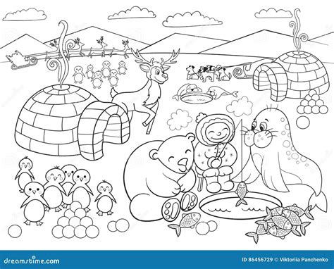 North Pole Sign Coloring Page Printable