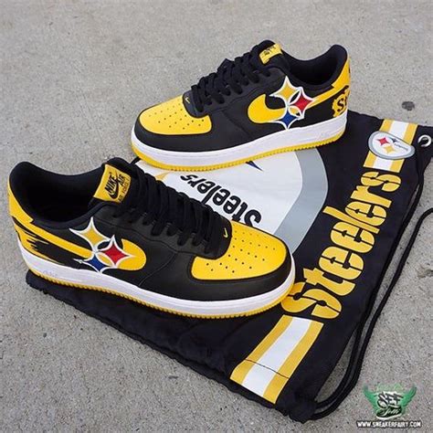 Air Forces Steelers Version Nfl Shoes Nike Air Shoes Sneakers Men