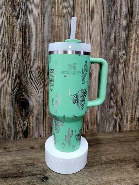 Western Theme Tumbler Engraved Stanley 40oz Quencher Custom Cup