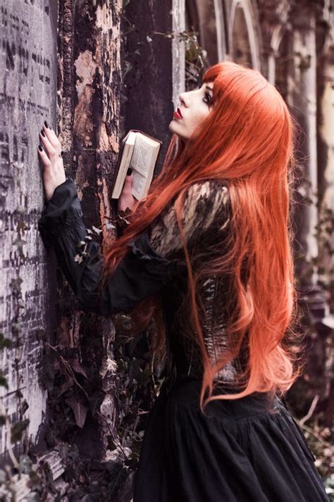 Cemetery Search Gothic Beauty Beauty Redhead Beauty