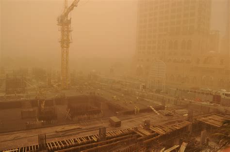 Sandstorm Engulfs Saudi Arabia UAE Bahrain And Other Middle East