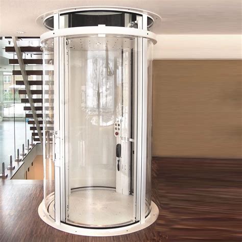 Residential Round Glass Elevators Custom Home Elevator Glass Circular