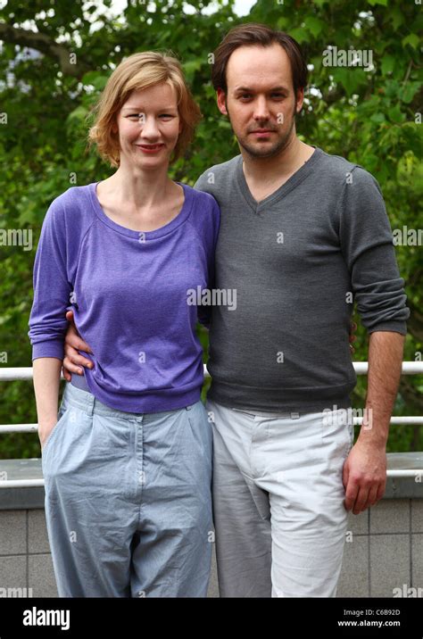 Sandra Hueller Felix Knopp en un photocall para la película Ueber uns