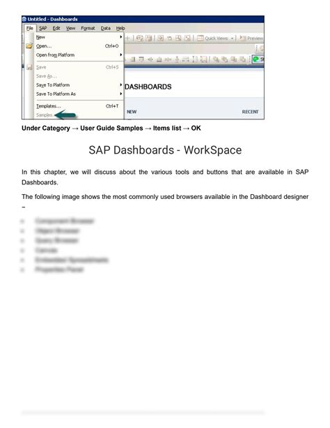 SOLUTION SAP Dashboards Quick Guide Studypool