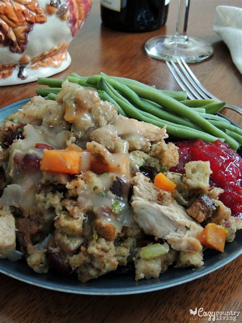 One Pot Turkey And Stuffing Casserole