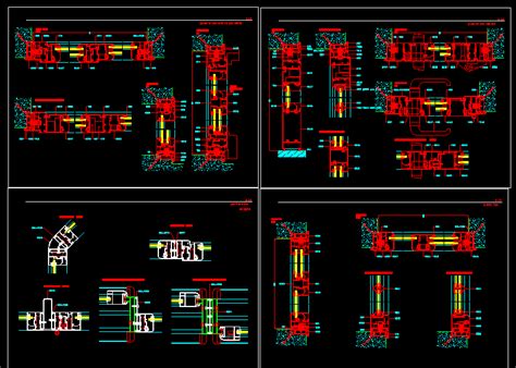 Cancel Con Perfileria De Aluminio En Dwg Kb Librer A Cad