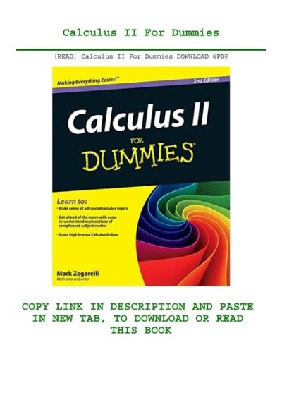 [READ] Calculus II For Dummies DOWNLOAD @PDF