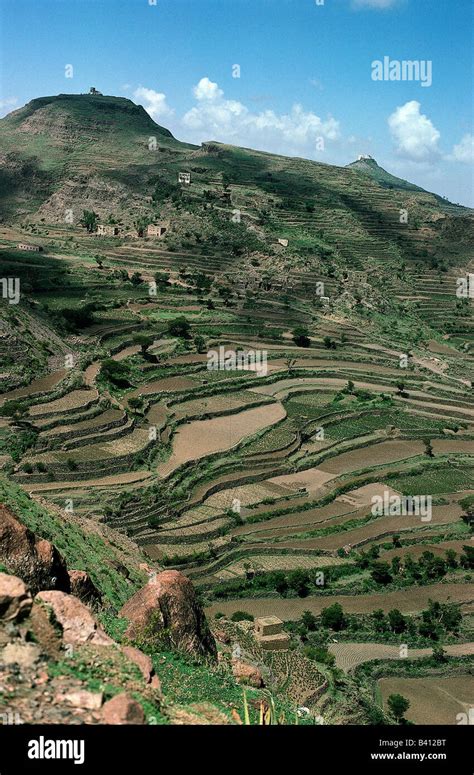 Geography Travel Yemen Agriculture Farming Typical Terrace