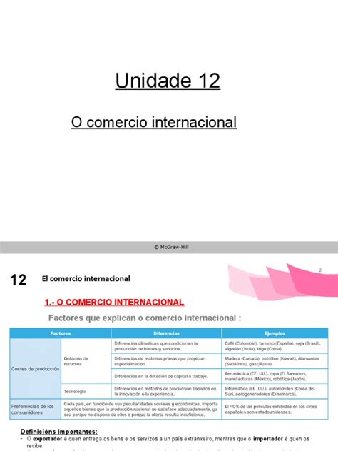 Presentación Unidade 12 Pdf Procesos De Negocio Economias