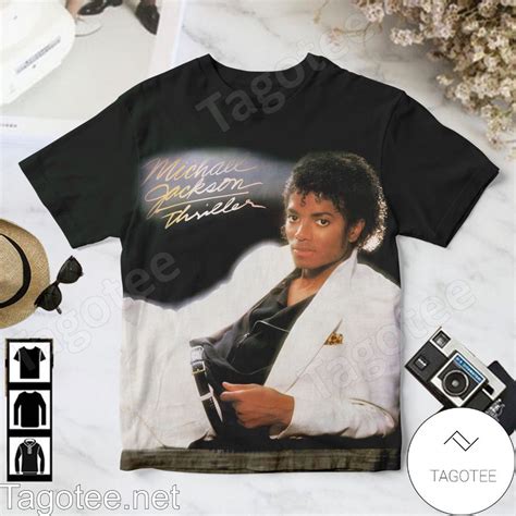 Michael Jackson Thriller Album Cover Black Shirt Tagotee