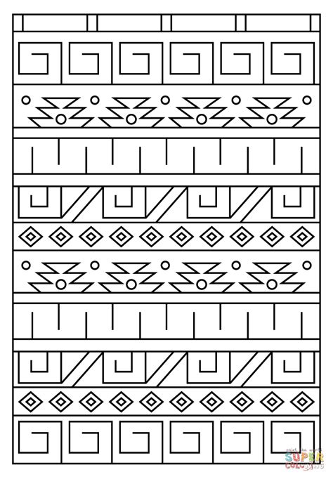 Inca Empire Coloring Page Wallpaper Zentangle Art Patterns Inca