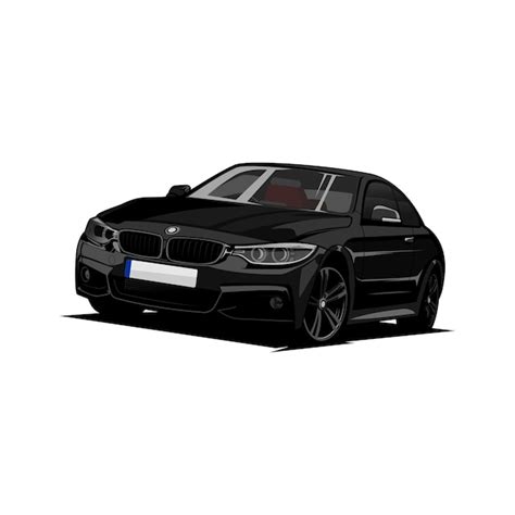 Premium Vector Black Car Illustration