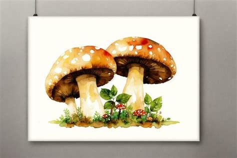 Watercolor Mushroom Stock Photos, Images and Backgrounds for Free Download