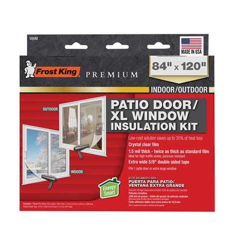 Frost King Heavy Duty Shrink Insulation Kit Thick Clear Film For