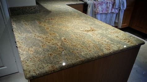 Kashmir Gold Granite Bullnosed Edge Southam Contemporary Stone Ltd