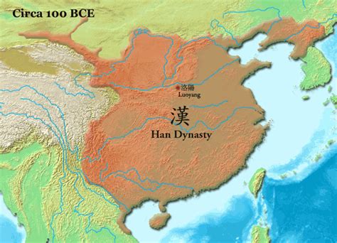 Han Empire 100 Bc World History Map Chinese History Historical Maps