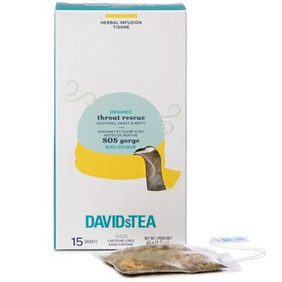 Organic Throat Rescue Sachets Davidstea Tealovers