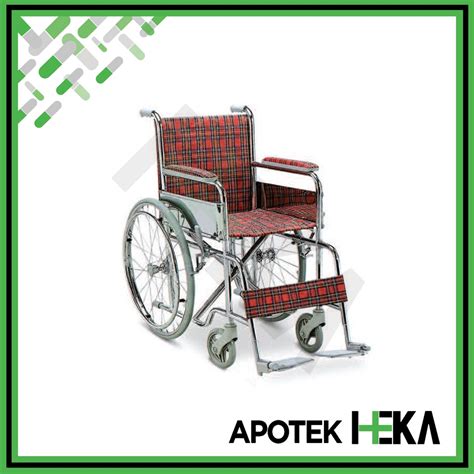 Jual Wheel Chair Fs Gea Kursi Roda Anak Motif Merah Kotak