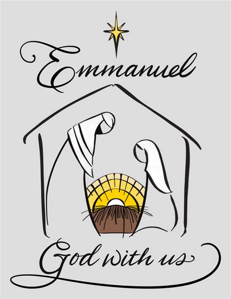 Emmanuel God With Us Greeting Card New Wing Studio