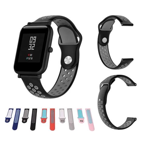 Pulseira Esportiva Mm Furadinha Silicone Para Amazfit Gts Bip P