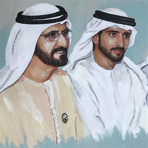 Mohammed Bin Rashid Bin Saeed Al Maktoum Y Su Hijo Hamdan Bin Mohammed