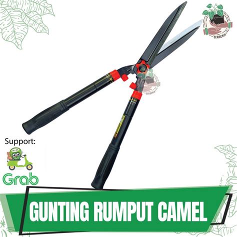 Jual Gunting Pagar Rumput Taman Kebun Adjustable Gagang Bisa Tarik